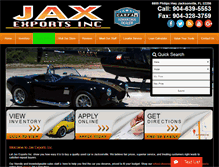 Tablet Screenshot of jaxexports.com